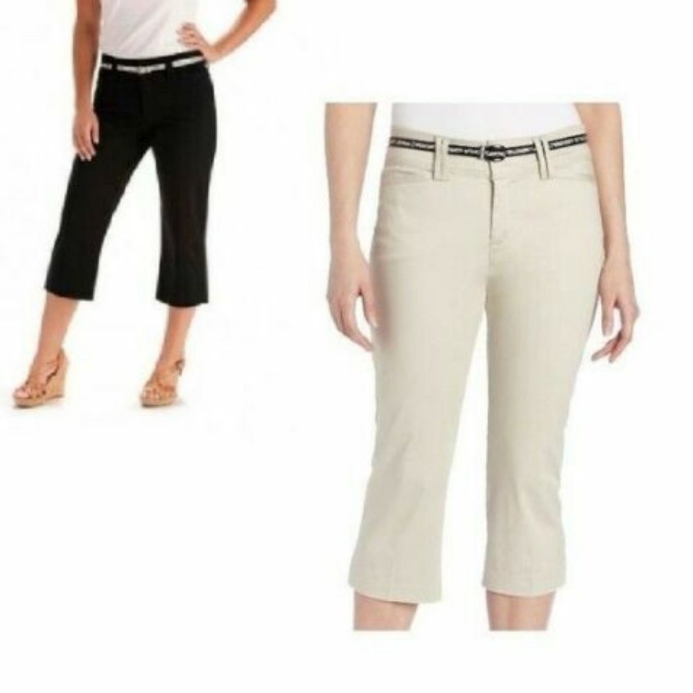 Women's Capri Lee Natural fit Belted Dori size 4 NEW